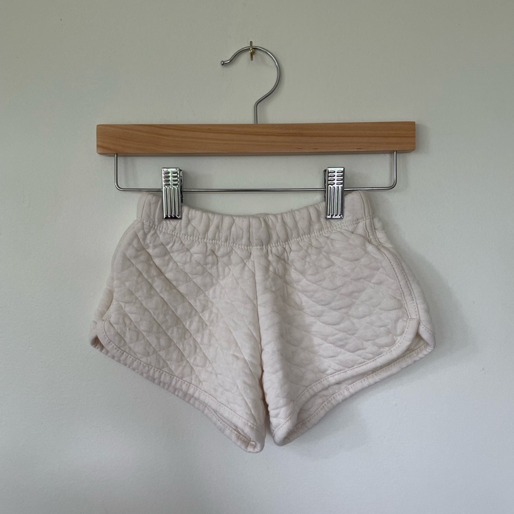 Zara Quilted Cream Lounge Shorts